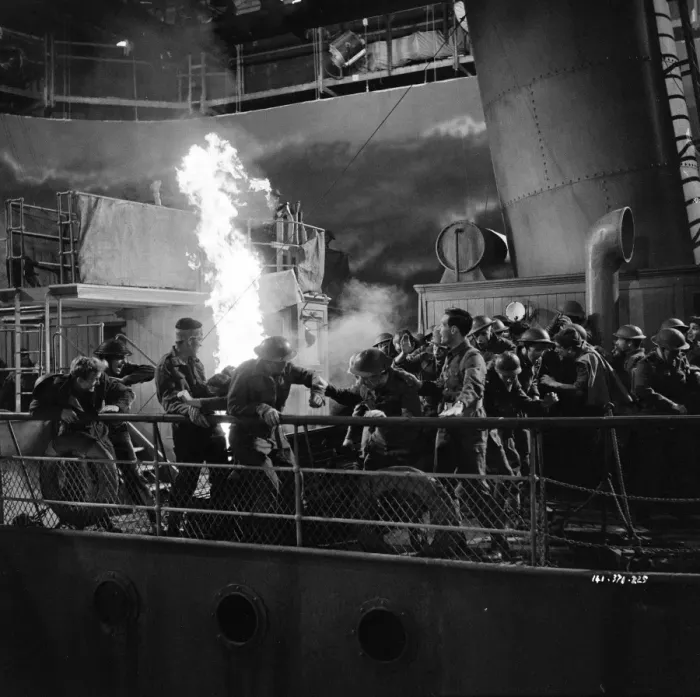Framed Print : Filming an explosion sequence Framed Print : Filming an explosion sequence