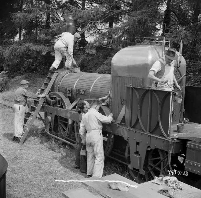Framed Print : Filming the Titfield Thunderbolt Framed Print : Filming the Titfield Thunderbolt