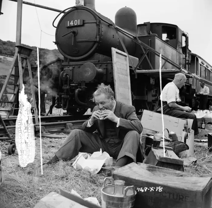 Framed Print : Filming the Titfield Thunderbolt Framed Print : Filming the Titfield Thunderbolt