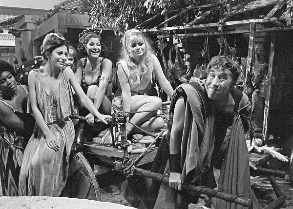 Frankie Howerd as Lurcio in a moment from Up Pompeii (1971)