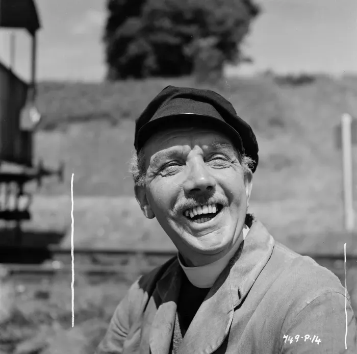 Framed Print : George Relph laughs Framed Print : George Relph laughs