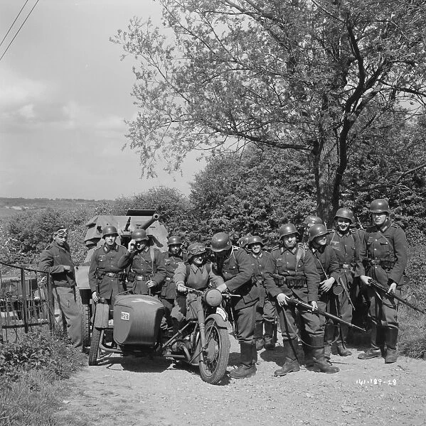 German Soldiers in the French Countryside