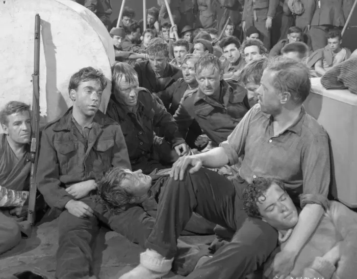 Framed Print : A group scene from Dunkirk (1958)