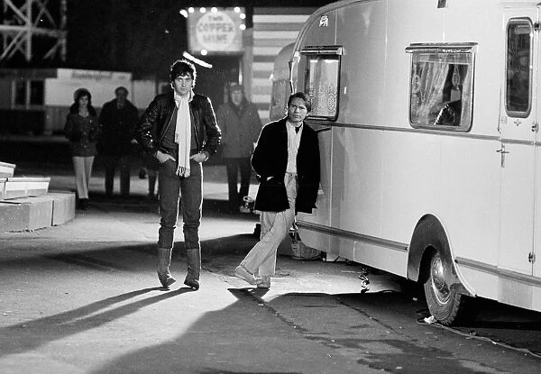 Jim and Mike by the trailer