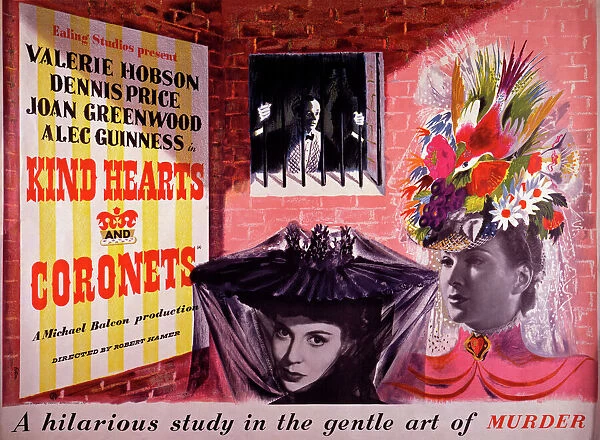Kind Hearts and Coronets (1949) UK quad poster