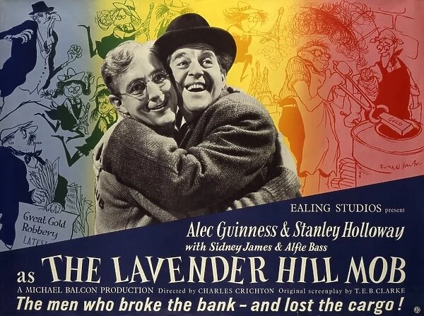 The Lavender Hill Mob UK quad artwork for the release of the film in 1951