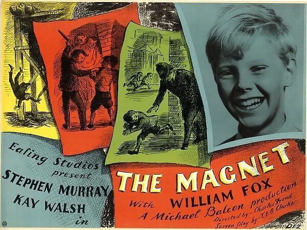 Magnet (The) (1950). UK quad artwork for The Magnet with James Fox and Kay Walsh