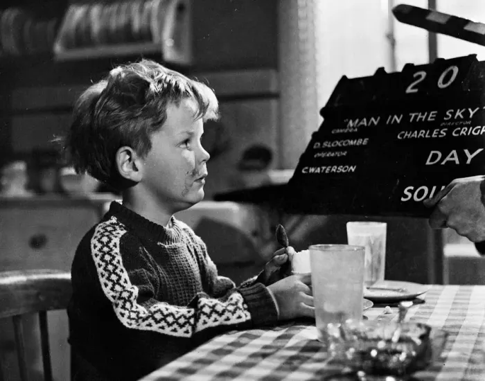 Framed Print : mns1957 bw neg pub 017