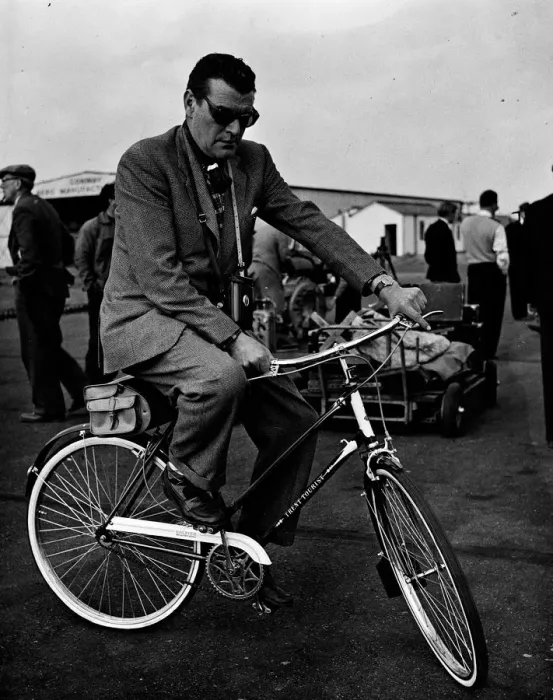 Framed Print : mns1957 bw neg pub 049