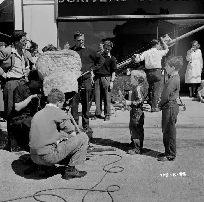 Framed Print : mns1957 bw neg pub 088