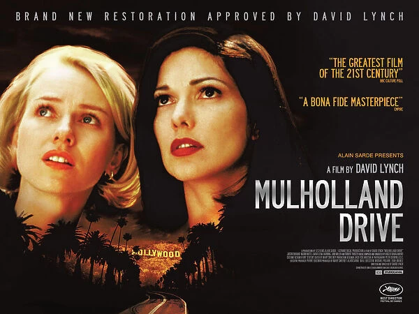 Mulholland Drive. UK Quad poster artwork for the 2017 re-release of the