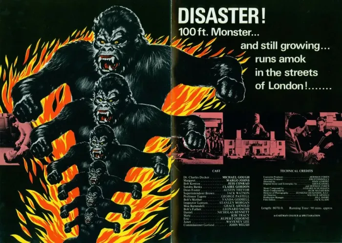 Framed Print : A page from the UK pressbook for the release of Konga in 1961 Framed Print : A page from the UK pressbook for the release of Konga in 1961