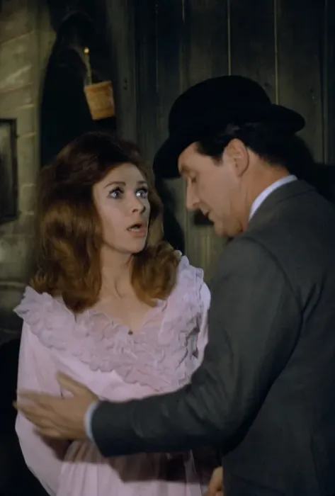 Framed Print : Pamela Ann Davy and Patrick MacNee Framed Print : Pamela Ann Davy and Patrick MacNee