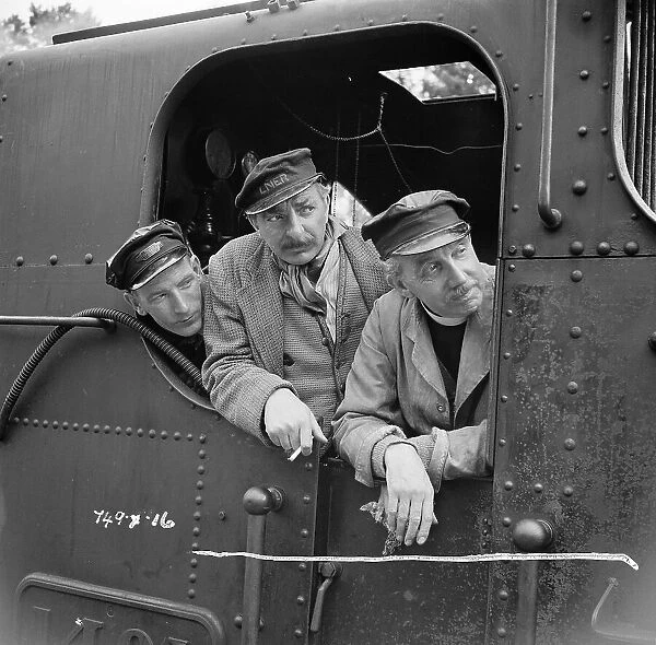 During a pause from filming The Titfield Thunderbolt