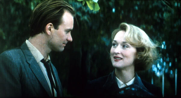 A portrait of Meryl Streep and Sting from a scene of Plenty (1985)