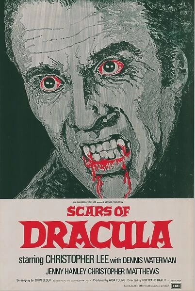 Scars Of Dracula. UK one sheet for the release of the film