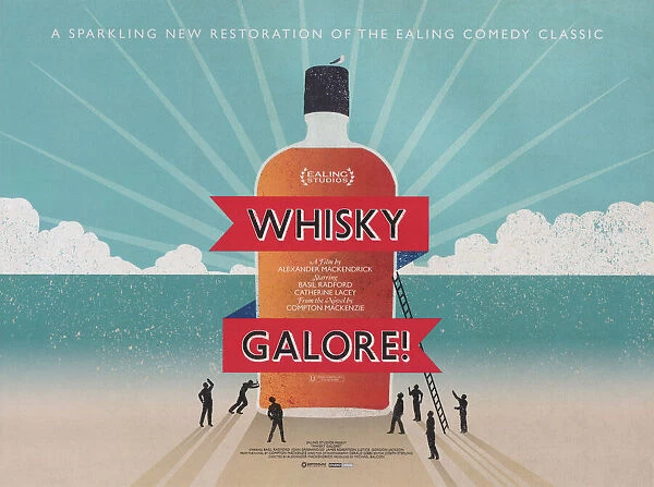 Theatrical re-issue poster for Whisky Galore! (1949)