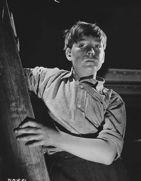 Tommy Kearins. as the wee boy in a scene from The Maggie (1954)