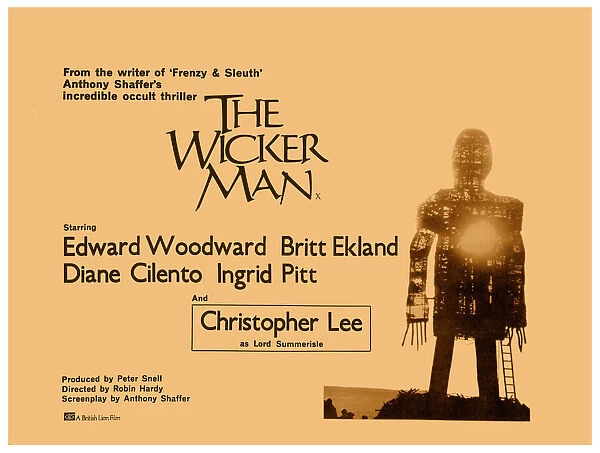 The Wicker Man (1973) UK Quad Artwork