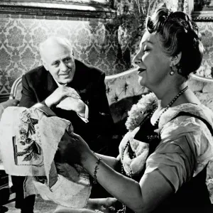 Alastair Sim and Olga Lindo in a scene from An Inspector Calls (1954)