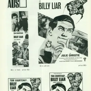 Billy Liar 1963 Black and White Print Billy Liar 1963 Black and White Print