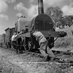 The bishop and Vicar struggle with the Thunderbolt