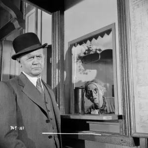 Blakeworth at the ticket office