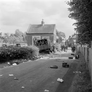 British soldiers on the road to Dunkirk