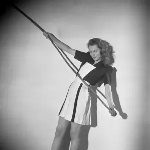 Carol Marsh smiles in a promotional image for Brighton Rock (1947)