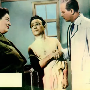 A colour lobby card for Carry On Sergeant (1958) with a blank space for the exhibitors at the time to stamp in the cinemas details A colour lobby card for Carry On Sergeant (1958) with a blank space for the exhibitors at the time to stamp in the cinemas details