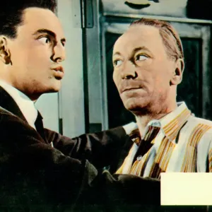 A colour lobby card for Carry On Sergeant (1958) with a blank space for the exhibitors at the time to stamp in the cinemas details A colour lobby card for Carry On Sergeant (1958) with a blank space for the exhibitors at the time to stamp in the cinemas details