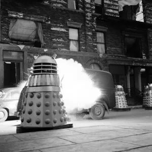 Daleks attack a rebels vehicle