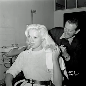 Diana Dors at Elstree Studios