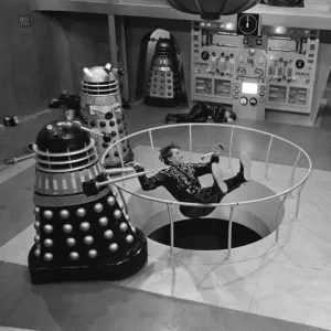 Fighting erupts inside the Daleks spaceship