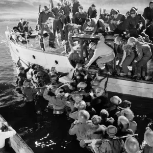 Filming a sequence from Dunkirk (1958)