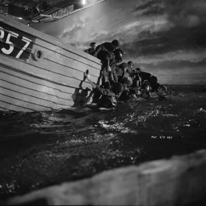 Filming a sequence from Dunkirk (1958)