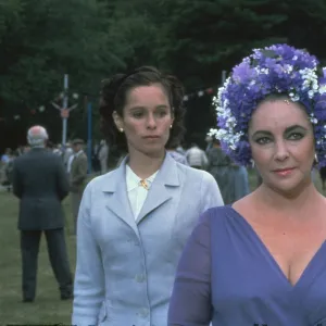 Geraldine Chaplin and Elizabeth Taylor in a scene from The Mirror Crack d (1980)