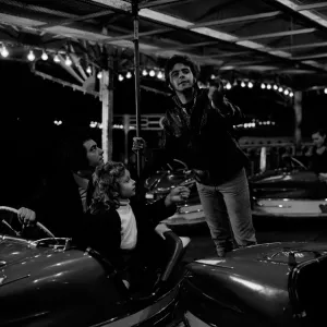 Jim MacLaine at work with the dodgem