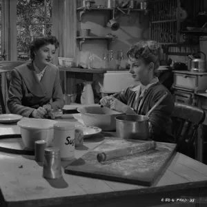 Joan Greenwood and Helen Cherry in a scene from Young Wives Tale