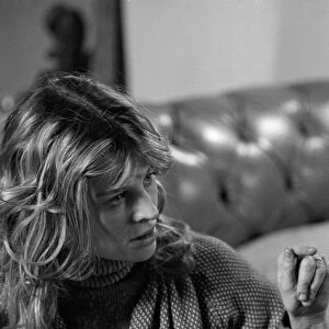 Julie Christie during the filming of Don t Look Now (1973)