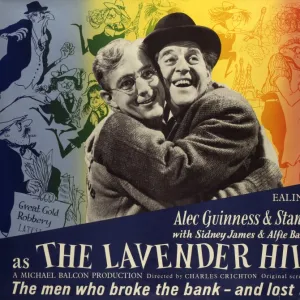 The Lavender Hill Mob UK quad artwork for the release of the film in 1951