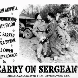 A lobby card for Carry On Sergeant (1958) A lobby card for Carry On Sergeant (1958)