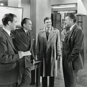 Black and White Print of The Long Arm (1956) Black and White Print of The Long Arm (1956)
