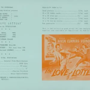 LOVE LOTTERY Print (1954) StudioCANAL Blu-ray LOVE LOTTERY Print (1954) StudioCANAL Blu-ray