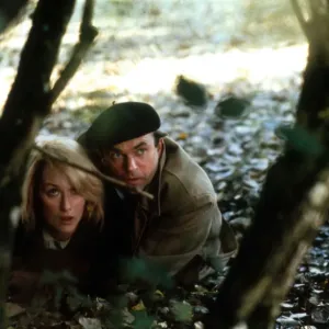 Meryl Streep and Sam Neill in a dramatic moment from Plenty (1985) Print Meryl Streep and Sam Neill in a dramatic moment from Plenty (1985) Print