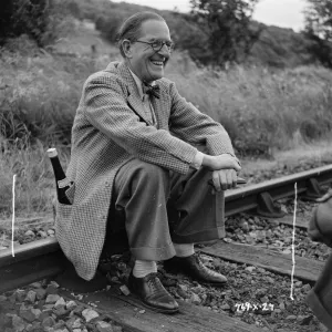 A pause from filming the Titfield Thunderbolt