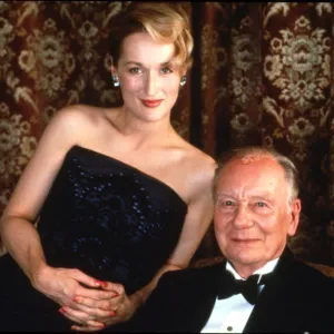 A portrait of Meryl Streep and John Gielgud for the promotion of Plenty (1985)