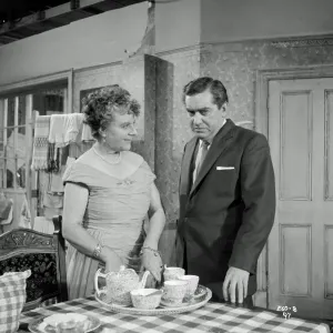 The Rebel (1961) Print - Irene Handl and Tony Hancock on set The Rebel (1961) Print - Irene Handl and Tony Hancock on set