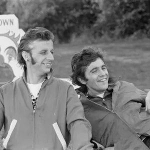 Ringo Starr and David Essex share a laugh