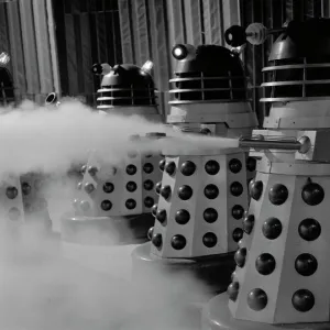 A scene from Dr Who and The Daleks